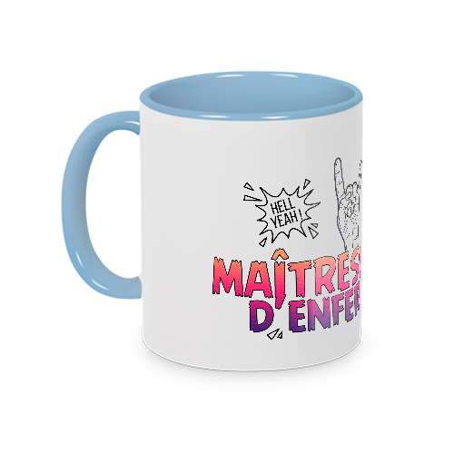 Mug Maîtresse d'enfer bleu