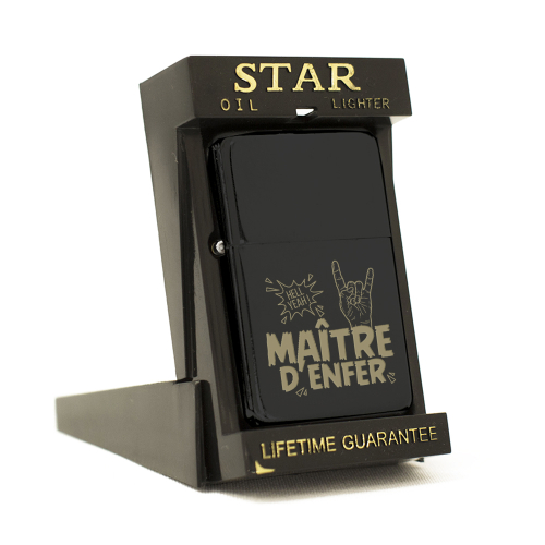 Briquet Star noir Maître d'Enfer