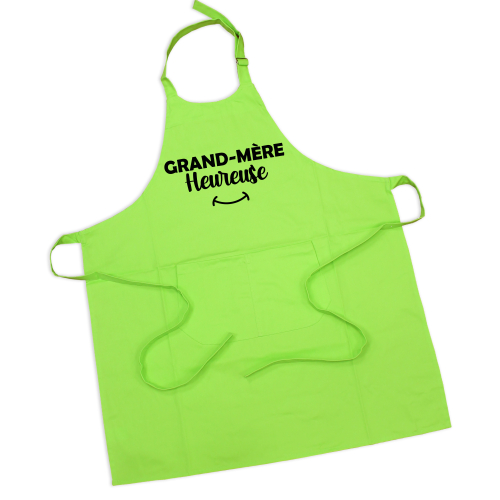 Tablier anis Grand-mère heureuse