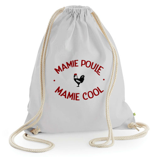 Sac de loisir gris clair Mamie Poule Mamie Cool