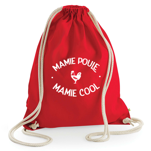 Sac de loisir rouge Mamie Poule Mamie Cool