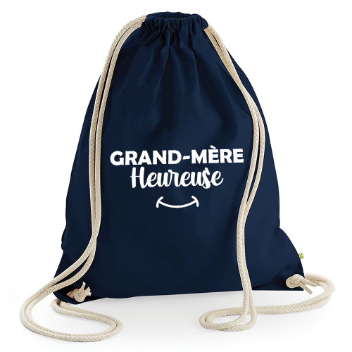 Sac de loisir bleu Grand-mère heureuse