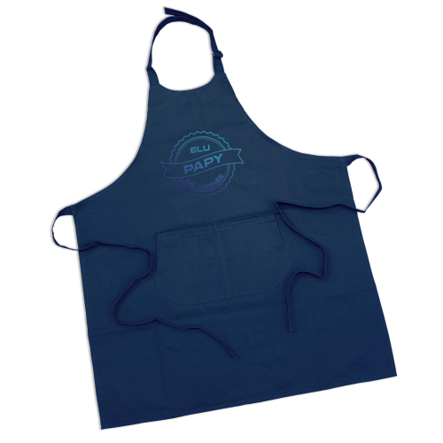 Tablier papy de l'année bleu marine