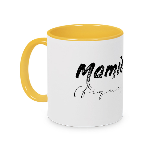 Mug jaune Mamie (fique)