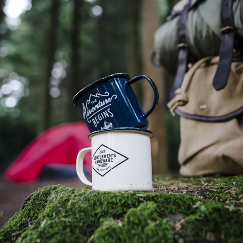 Gentlemen's Hardware tasse émaillée bleue