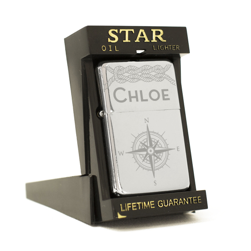 Briquet Star gravé avec motif Maritime