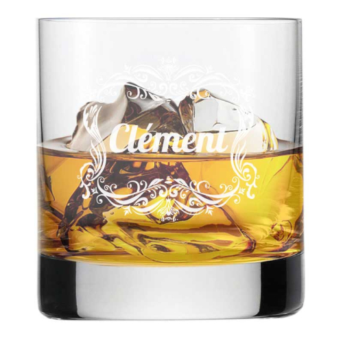 Verre à Whisky cadre rococo 