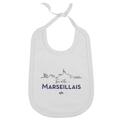 Bavoir fier d'être marseillais