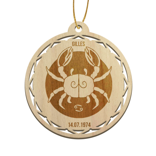 Boule de noël signe astrologique - cancer