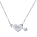 Collier "en plein coeur" gravé