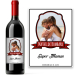Bouteille de vin avec son portrait imprimé
