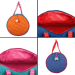 Intérieur et zoom du sac polochon 