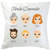 Coussin my family personnalisé 6 visages