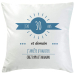 Coussin age et pourtant bleu