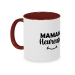 Mug rouge Maman heureuse
