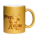 Mug à paillettes doré Maman Relax