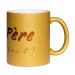 Mug à paillettes doré père (fect)