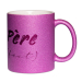 Mug à paillettes violet père (fect)