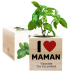 Ecocube en bois imprimé Bonne Fête maman