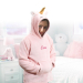 Plaid à capuche licorne pour enfant