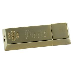 Clé USB lingot d'or gravée