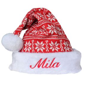 Bonnet de Noël scandinave personnalisé