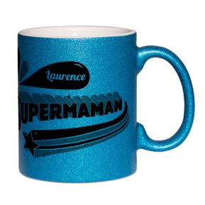 Mug à paillettes Super Maman