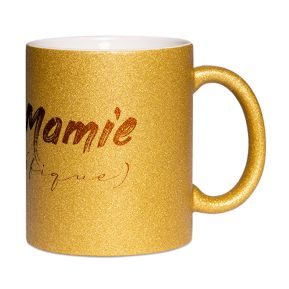 Mug à paillettes Mamie (fique)