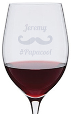 Verre à vin personnalisable-Contenance : 35cl-Papa-idée cadeau