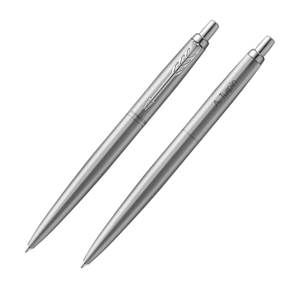 Stylo à bille Parker® Jotter 100% acier Inox personnalisable