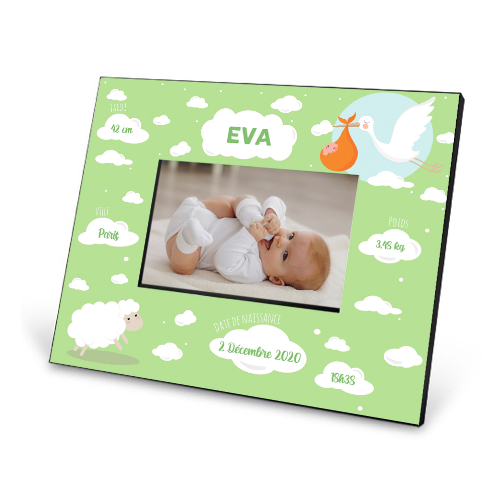 Cadre photo Nava pour photos de bébé, cadre photo mensuel pour les 12  premiers mois