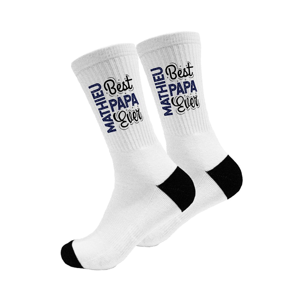 Chaussettes personnalisées pour Papa - Fêtes des Pères