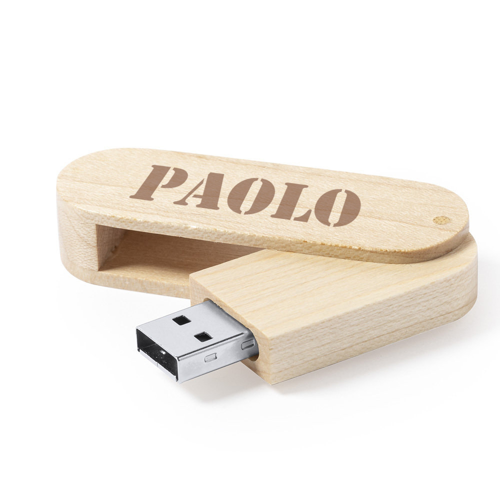 Clé USB 16 Go personnalisée en bois