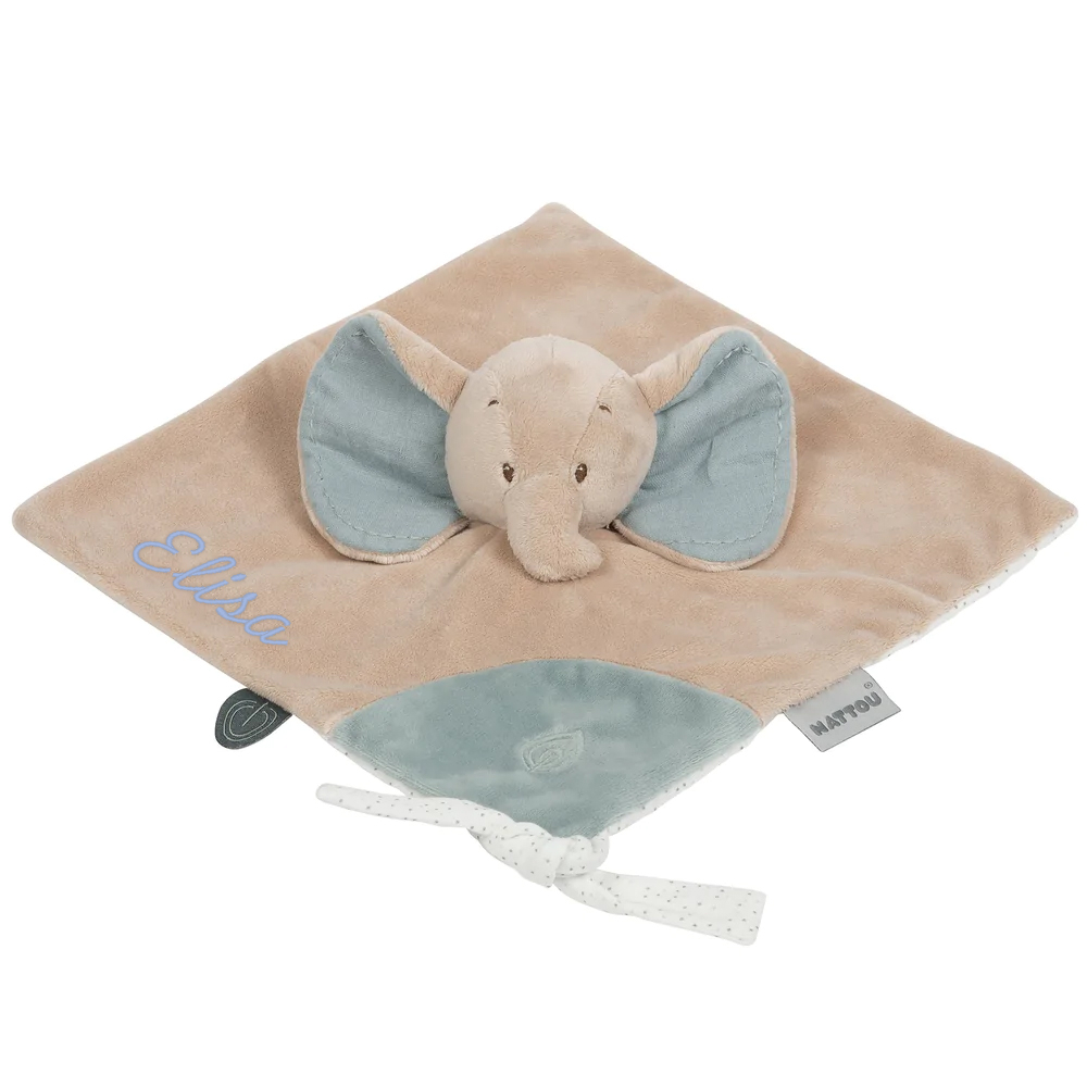 Doudou Eléphant personnalisé avec une photo