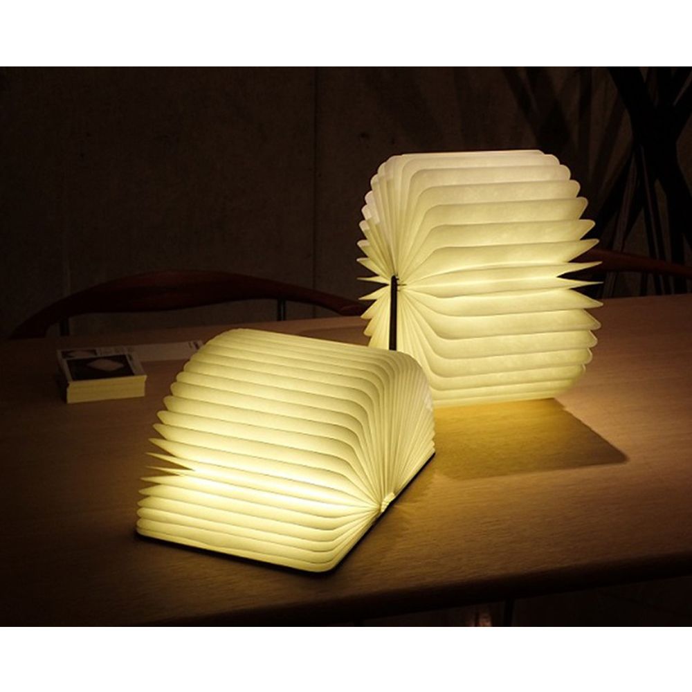 Lampe en forme de livre personnalisée avec texte gravé au laser