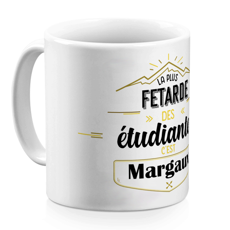 Mug sublimation intérieur Rouge anse coeur 330ml