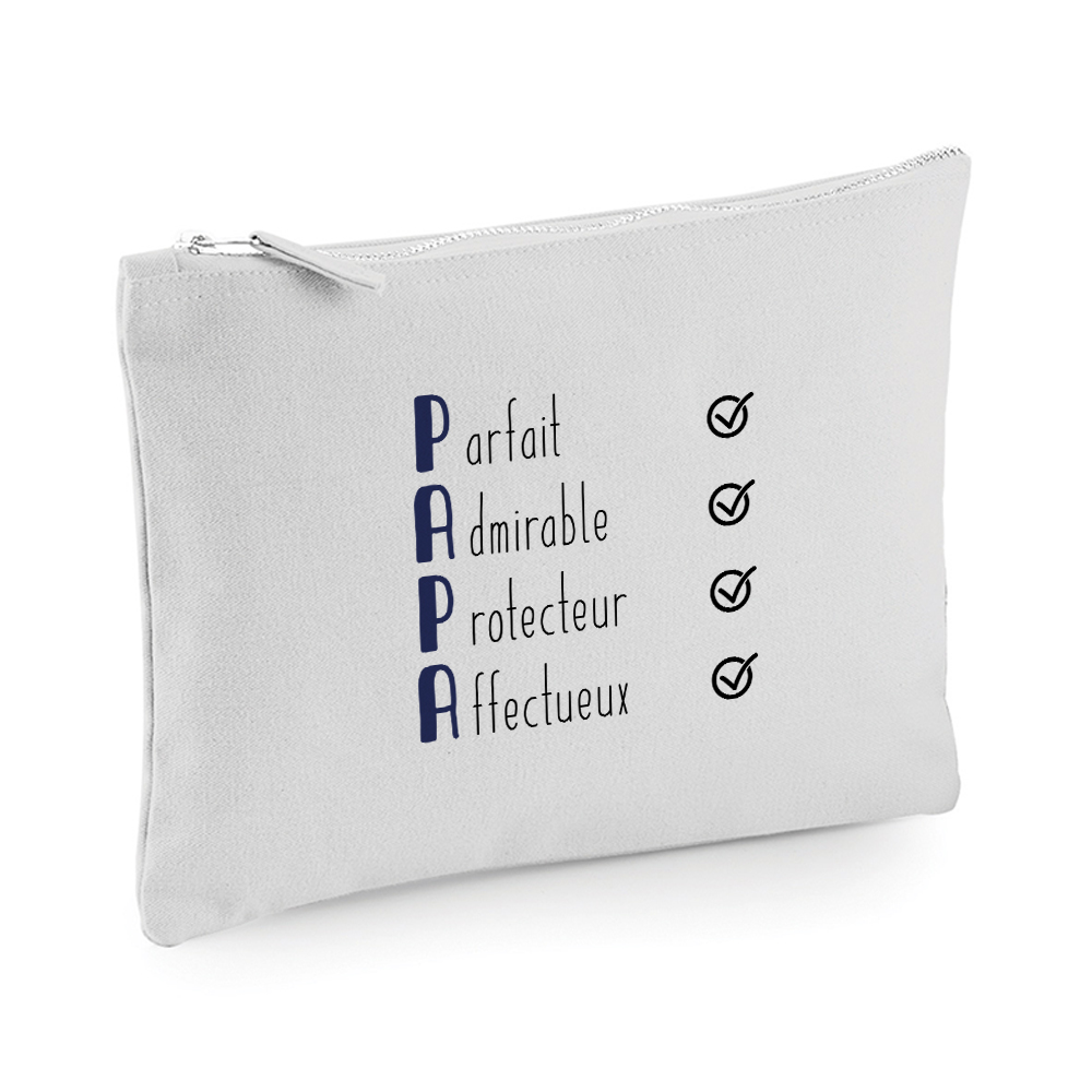 Trousse de toilette papa personnalisée, pochette papa, trousse